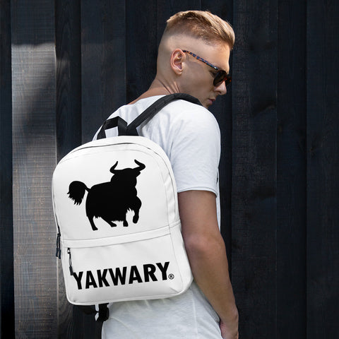 YAKWARY Men White Backpack