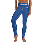 YAKWARY Blue Yoga Leggings Without Pocket