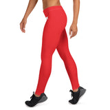 YAKWARY Women Red Leggings