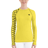 YAKWARY Women Yellow Special Rash Guard