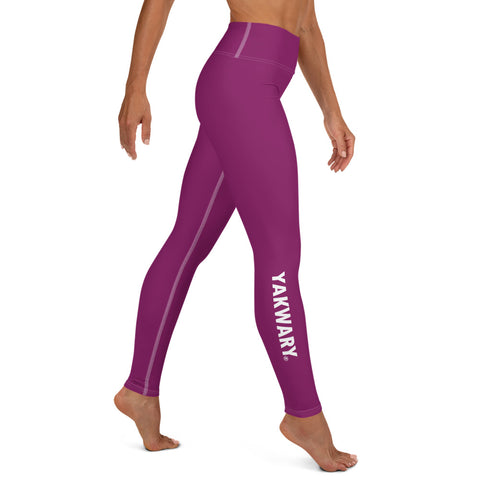 YAKWARY Pink Yoga Leggings Without Pocket