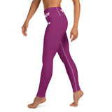 YAKWARY Pink Yoga Leggings With Pocket