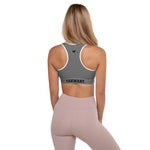 YAKWARY Women Gray Padded Sports Bra