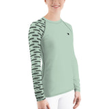 YAKWARY Women Turquoise Special Rash Guard