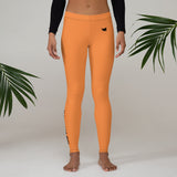 YAKWARY Women Orange Leggings