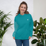 YAKWARY Women Turquoise Special Hoodie