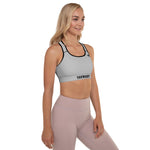 YAKWARY Women Gray Padded Sports Bra