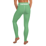 YAKWARY Green Yoga Leggings Without Pocket