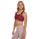 YAKWARY Women Red Padded Sports Bra