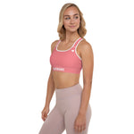 YAKWARY Women Pink Padded Sports Bra