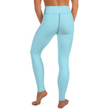 YAKWARY Blue Yoga Leggings Without Pocket