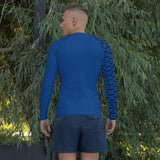 YAKWARY Men Gym Special Blue Rash Guard