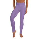 YAKWARY Purple Yoga Leggings Without Pocket