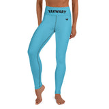 YAKWARY Blue Yoga Leggings With Pocket