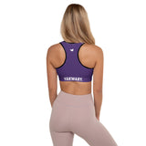 YAKWARY Women Purple Padded Sports Bra