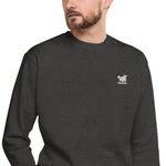 YAKWARY Men Embroidered Fleece Pullover