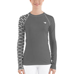 YAKWARY Women Gray Special Rash Guard