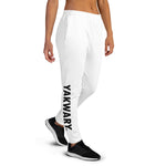 YAKWARY Women White Joggers