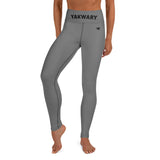 YAKWARY Gray Yoga Leggings With Pocket