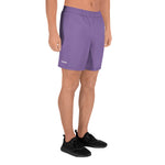 YAKWARY Men Sports Long Purple Shorts