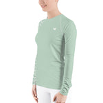 YAKWARY Women Turquoise Special Rash Guard