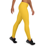 YAKWARY Women Yellow Leggings