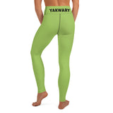 YAKWARY Green Yoga Leggings Without Pocket