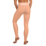 YAKWARY Orange Yoga Leggings With Pocket