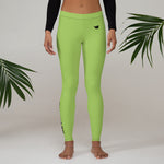 YAKWARY Women Green Leggings