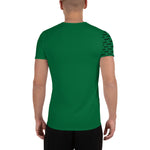 YAKWARY Men Green Sports T-shirt