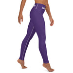 YAKWARY Purple Yoga Leggings With Pocket