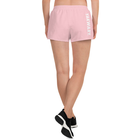 YAKWARY Women Pink Athletic Short Shorts