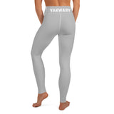 YAKWARY Gray Yoga Leggings With Pocket