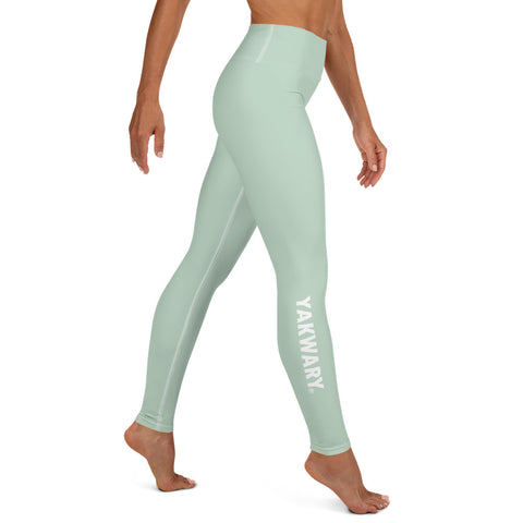 YAKWARY Turquoise Yoga Leggings With Pocket