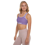 YAKWARY Women Purple Padded Sports Bra