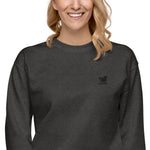 YAKWARY Women Embroidered Fleece Pullover