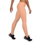 YAKWARY Women Orange Leggings