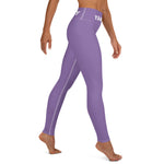 YAKWARY Purple Yoga Leggings Without Pocket