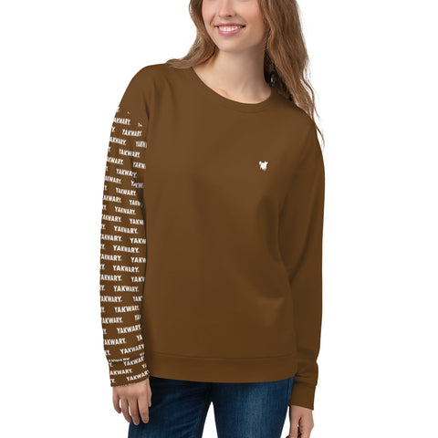 YAKWARY Women Brown Special Sweatshirt