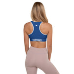 YAKWARY Women Blue Padded Sports Bra