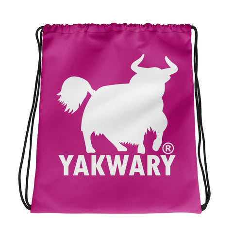 YAKWARY Sport Drawstring Pink Bag