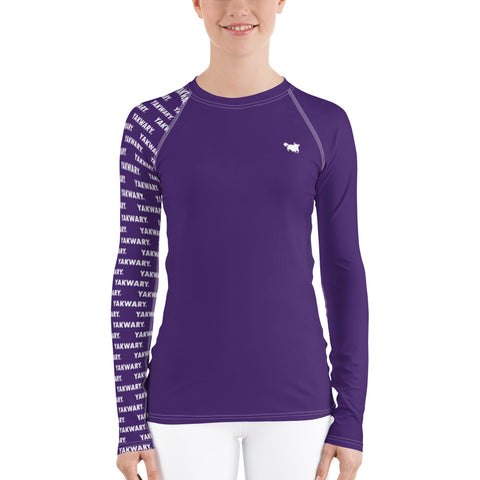 YAKWARY Women Purple Special Rash Guard