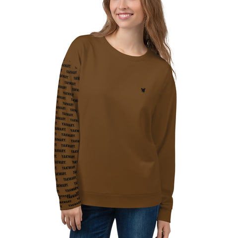 YAKWARY Women Brown Special Sweatshirt