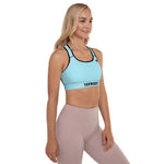 YAKWARY Women Blue Padded Sports Bra