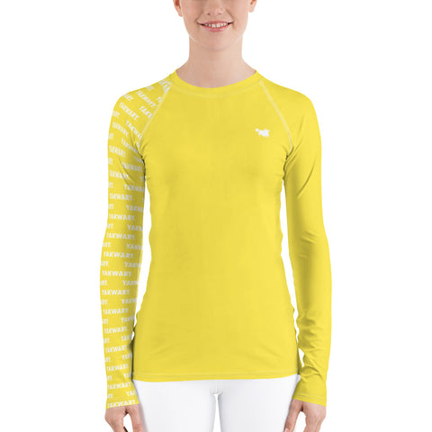 YAKWARY Women Yellow Special Rash Guard