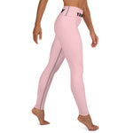 YAKWARY Pink Yoga Leggings With Pocket