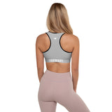 YAKWARY Women Gray Padded Sports Bra