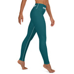 YAKWARY Turquoise Yoga Leggings Without Pocket