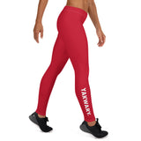 YAKWARY Women Red Leggings