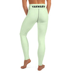 YAKWARY Green Yoga Leggings Without Pocket